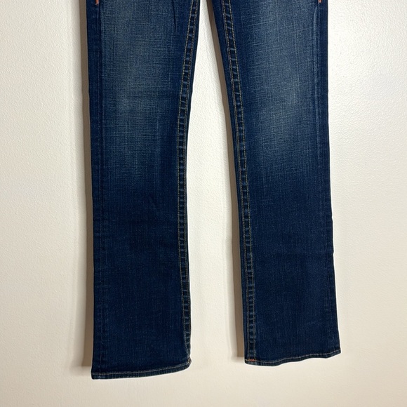 Vtg true religion ladies Y2K Becky bootcut section denim jeans made in USA SZ 27 - Picture 3 of 14